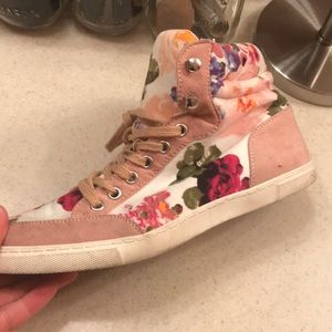 Floral Hightop Sneakers